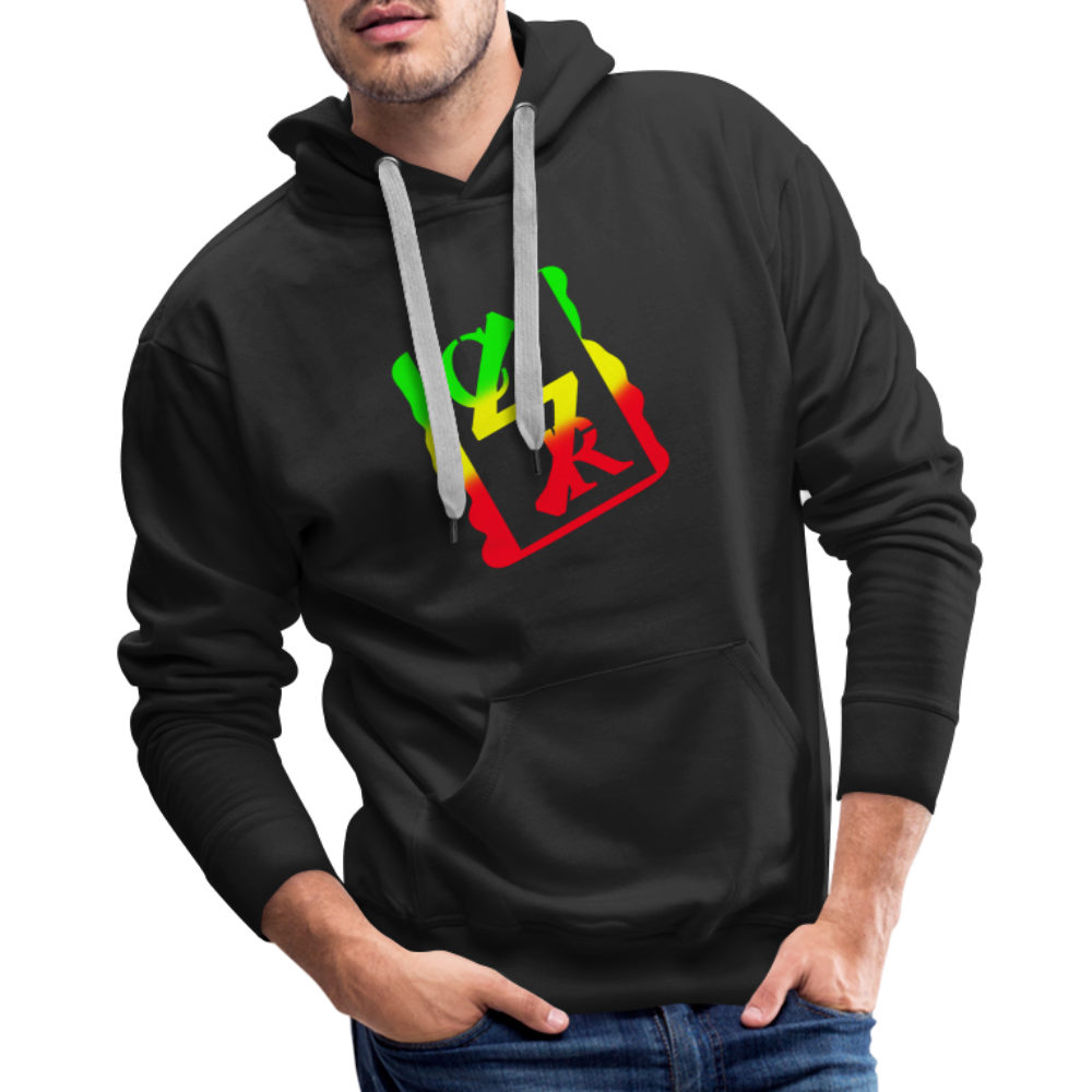 Men’s Logo Hoodie (big rasta tag) - black
