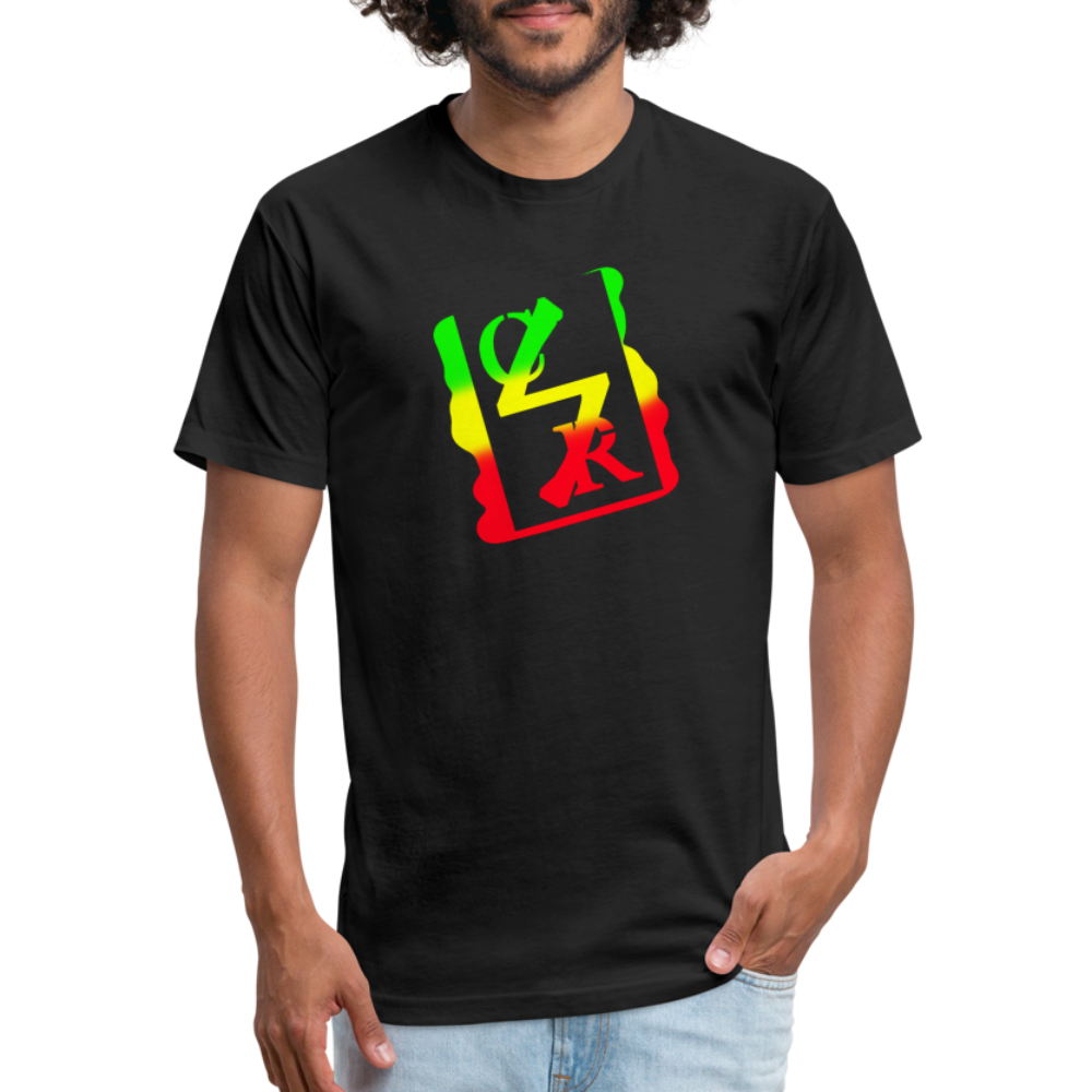 Logo Tee (big rasta tag) - black