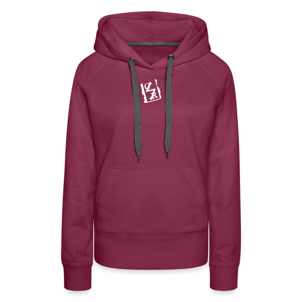 Women’s Logo Hoodie (small white tag) - burgundy
