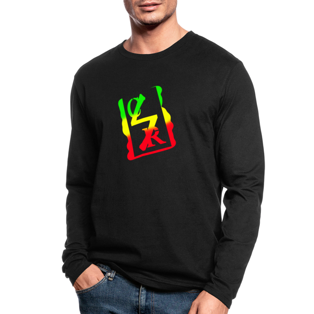 Logo Long Sleeve (rasta tag) - black
