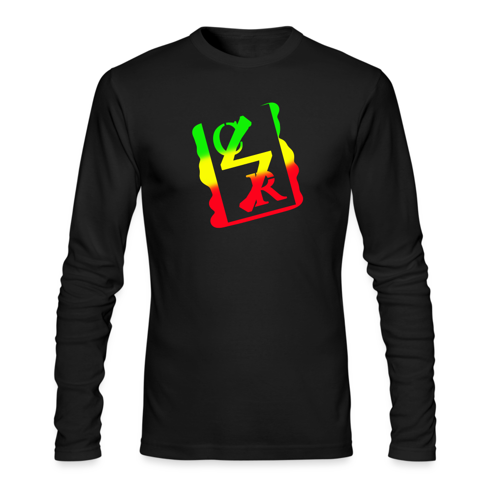 Logo Long Sleeve (rasta tag) - black