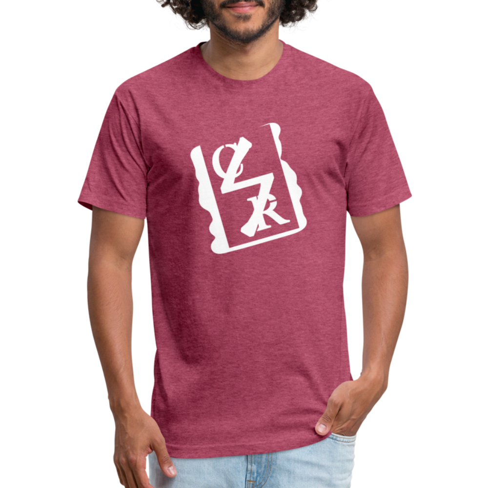 Logo Tee (white tag) - heather burgundy
