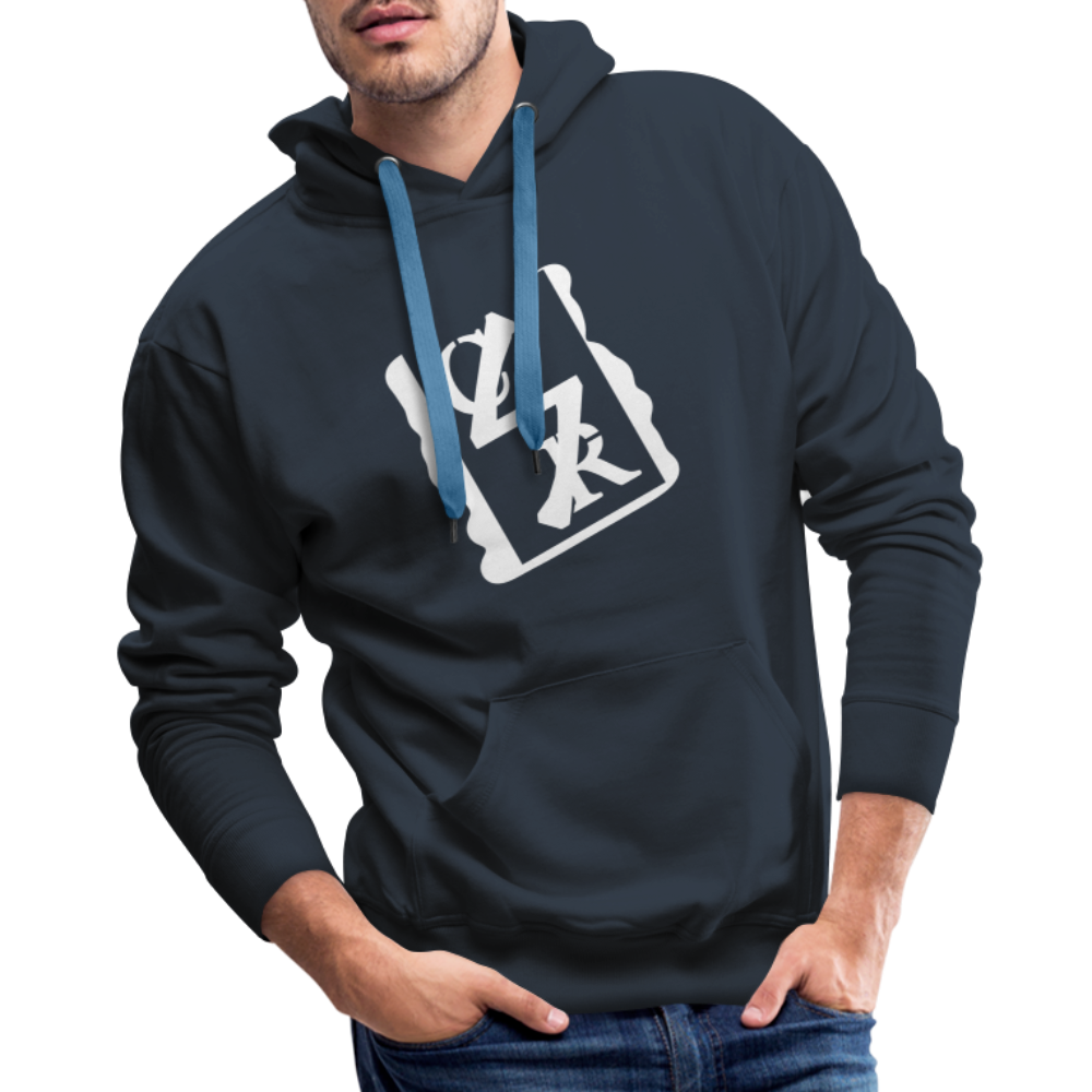 Logo Hoodie (white tag) - navy