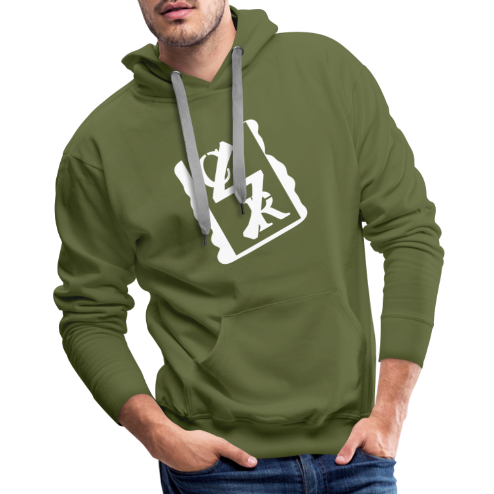 Logo Hoodie (white tag) - olive green