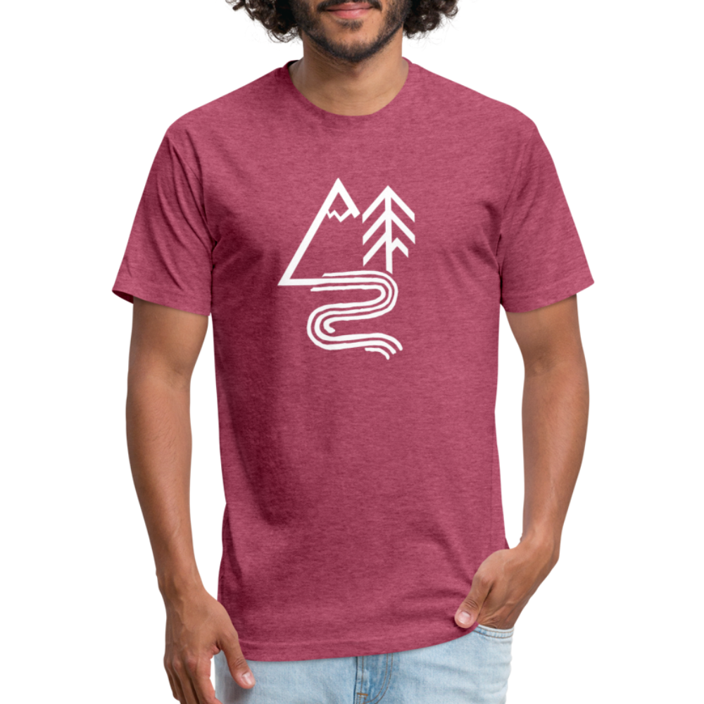 Get Lost Tee - heather burgundy