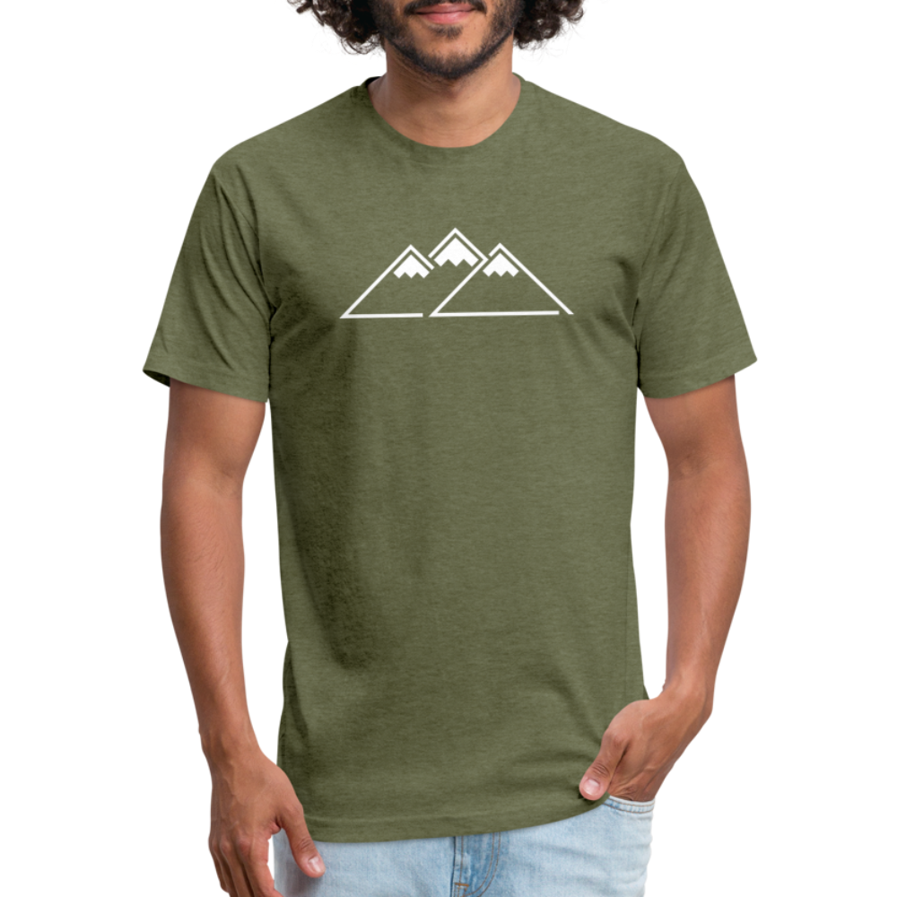 Peaks Tee - heather military green