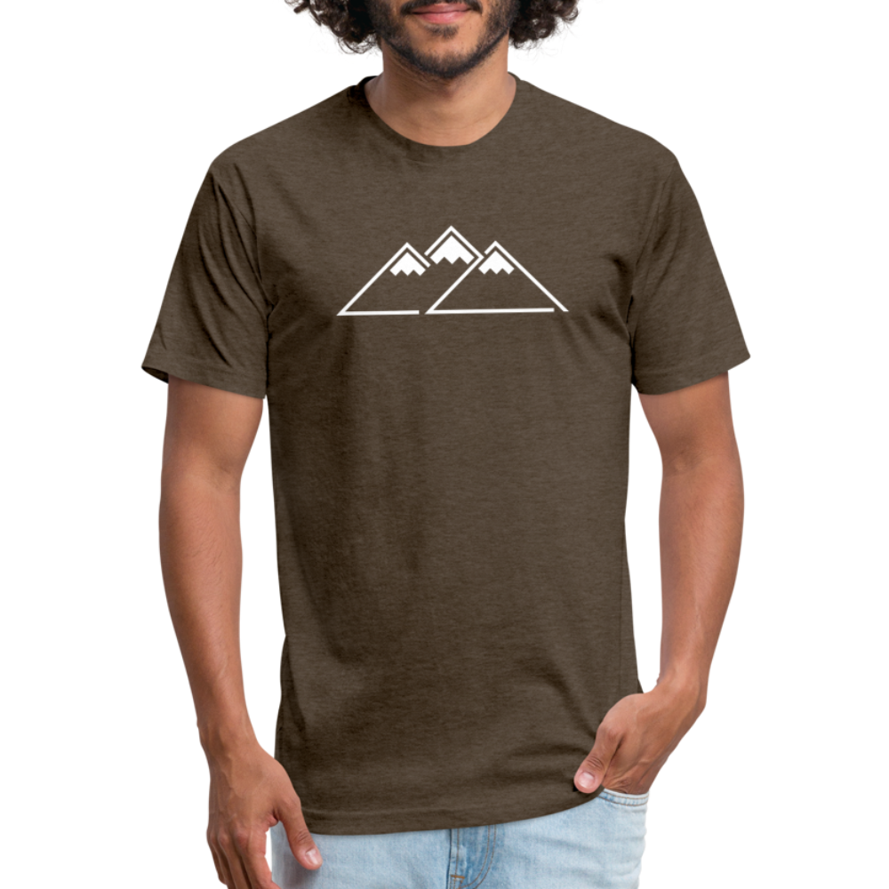 Peaks Tee - heather espresso