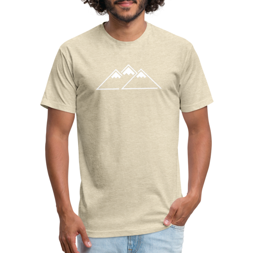 Peaks Tee - heather cream