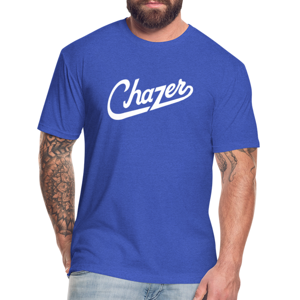 Cursive Tee - heather royal