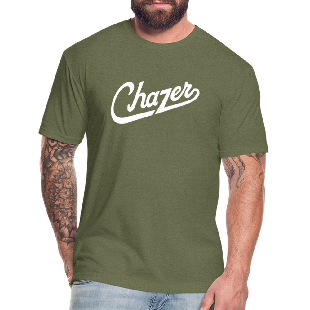 Cursive Tee - heather military green