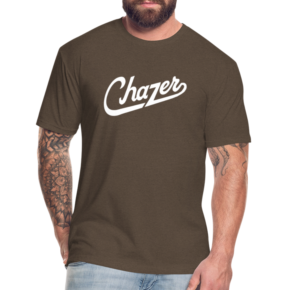 Cursive Tee - heather espresso