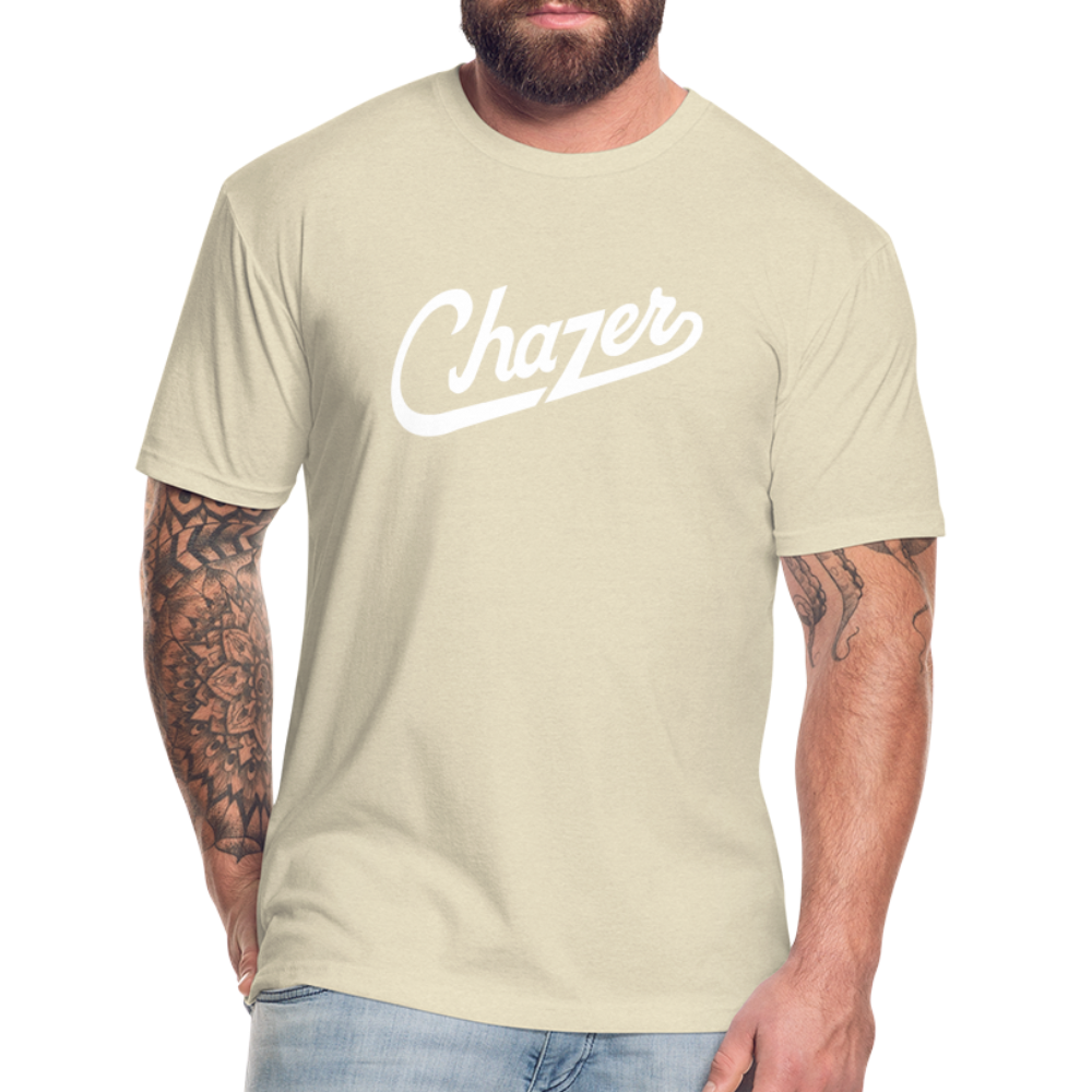 Cursive Tee - heather cream
