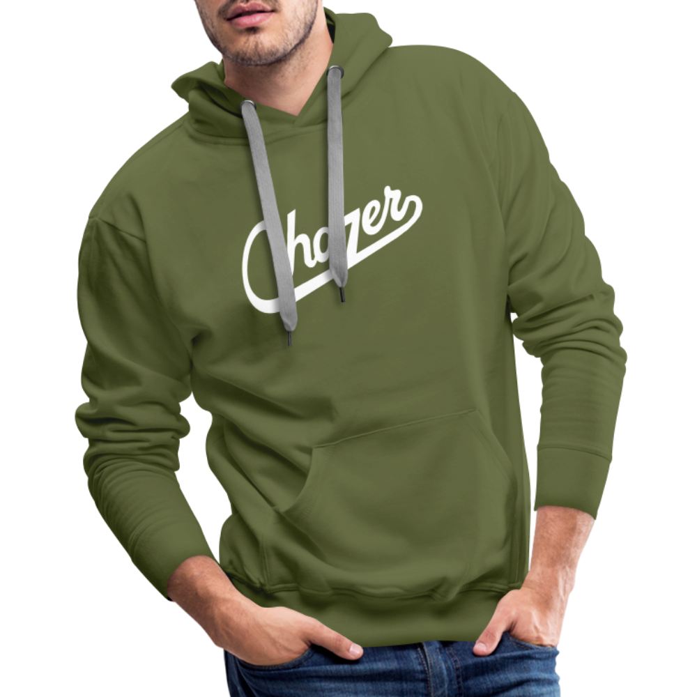 Cursive Hoodie - olive green