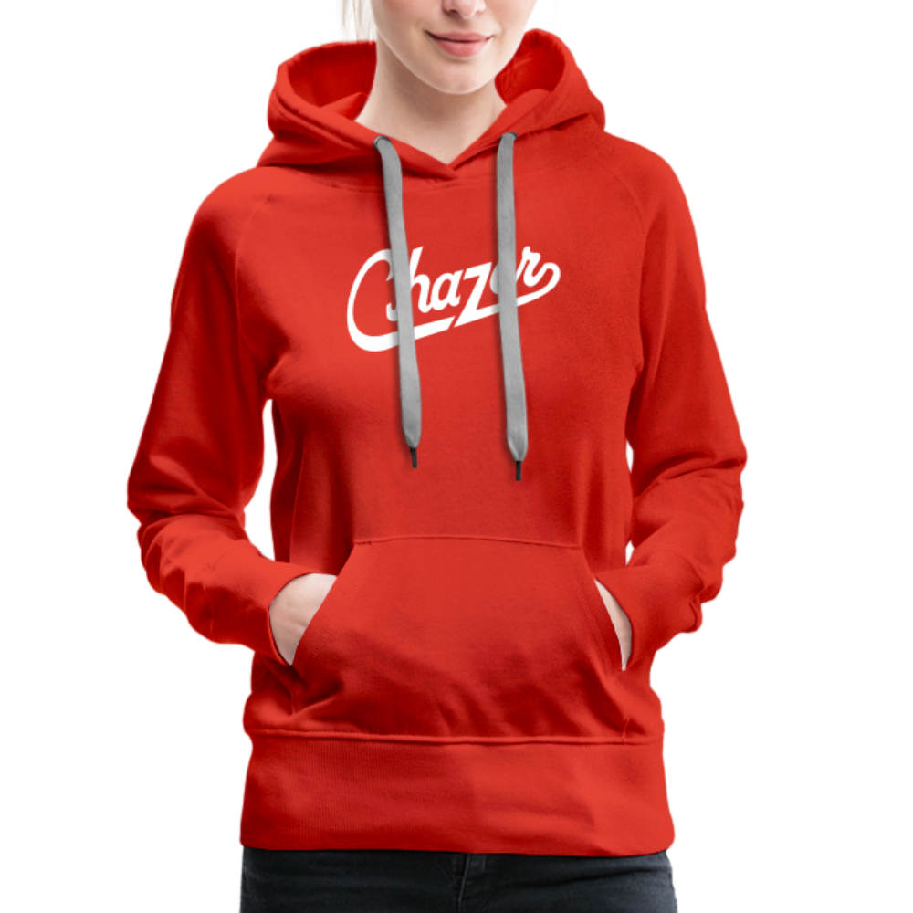 Women’s Cursive Hoodie - red