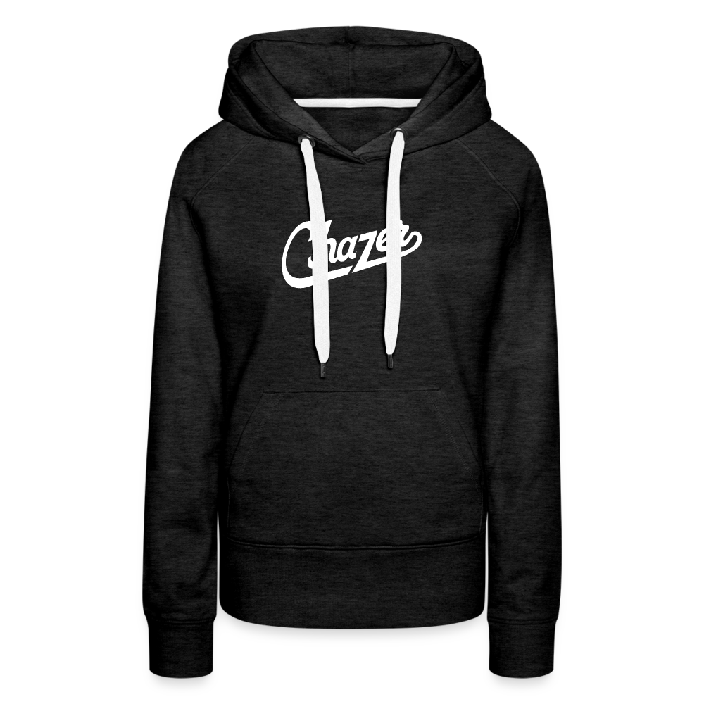Women’s Cursive Hoodie - charcoal grey