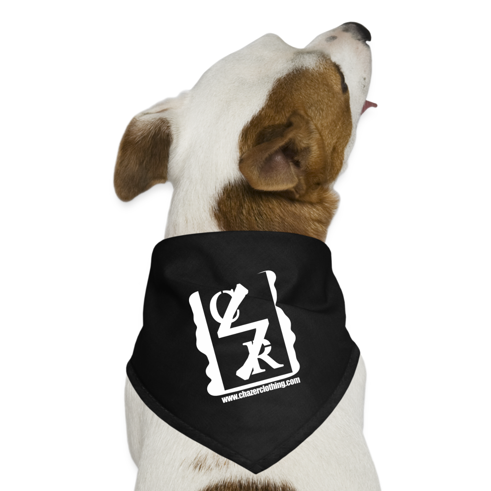 Logo Dog Bandana Black Chazer Clothing Company