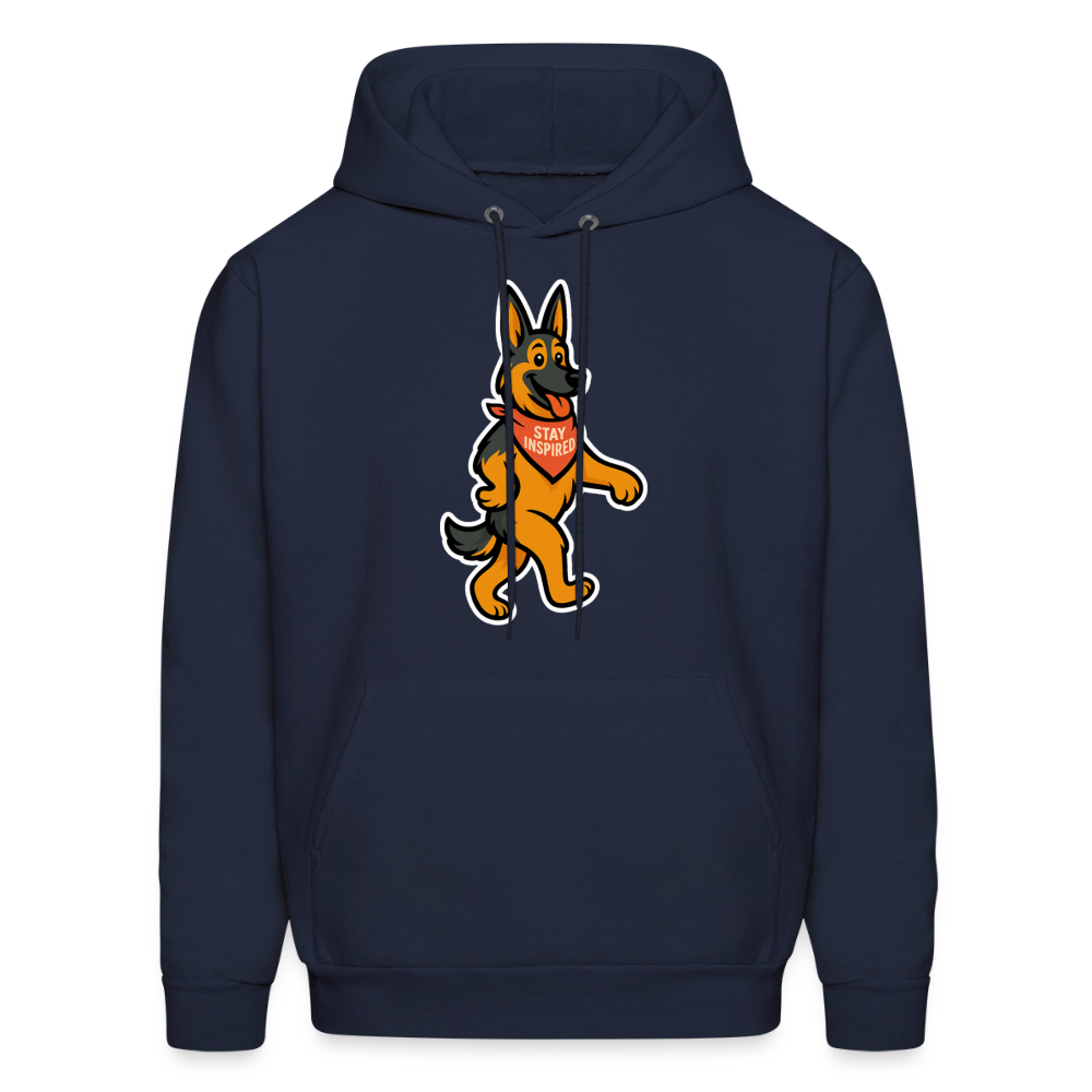 Dancing German Shepherd Hoodie - navy