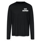 Skull and Hockey Sticks Long Sleeve Active Tee - black