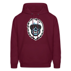 Chazer X Khuno: Skeleton Yeti Hoodie - burgundy