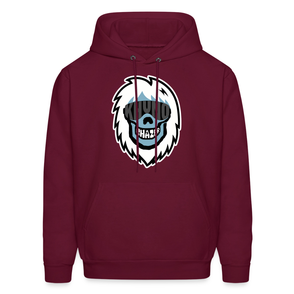 Chazer X Khuno: Skeleton Yeti Hoodie - burgundy