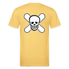 Skull & Snowboards Tee - pastel yellow