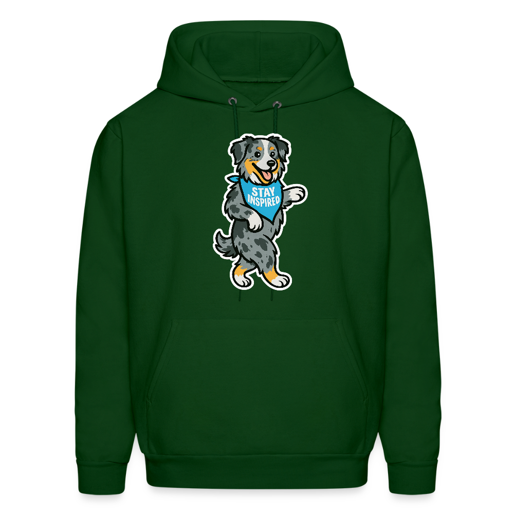 Dancing Aussie Hoodie - forest green