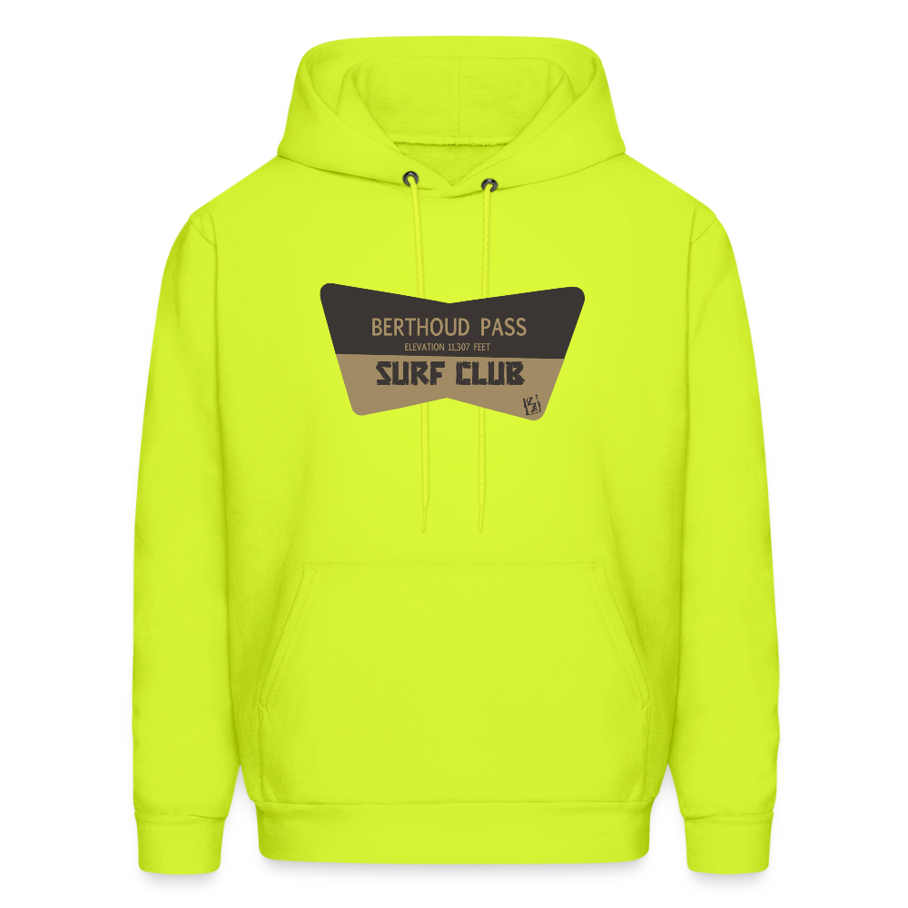 Berthoud Pass Surf Club Hoodie - safety green