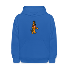 Dancing German Shepherd Kids Hoodie - royal blue
