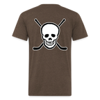 Skull and Hockey Sticks - heather espresso