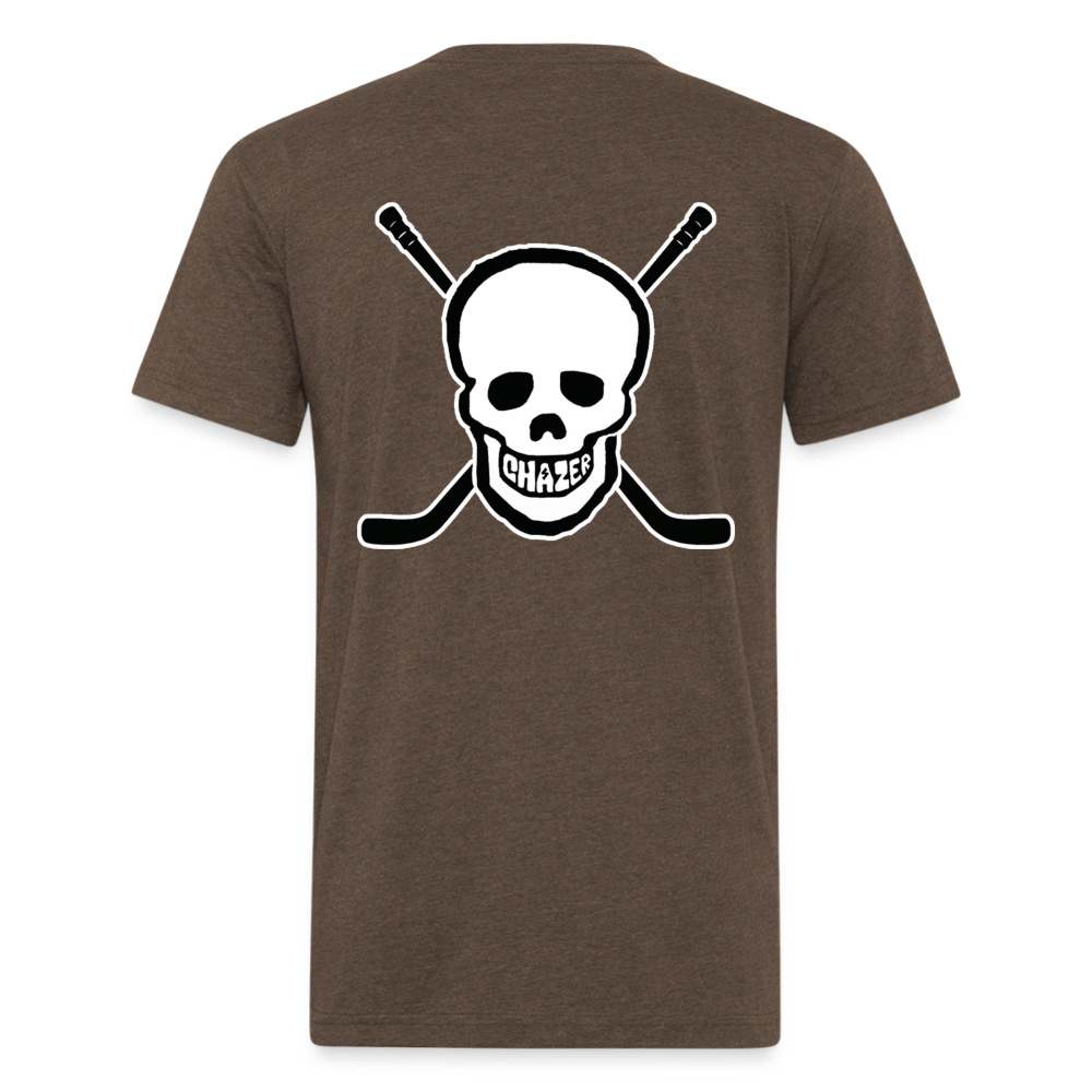 Skull and Hockey Sticks - heather espresso