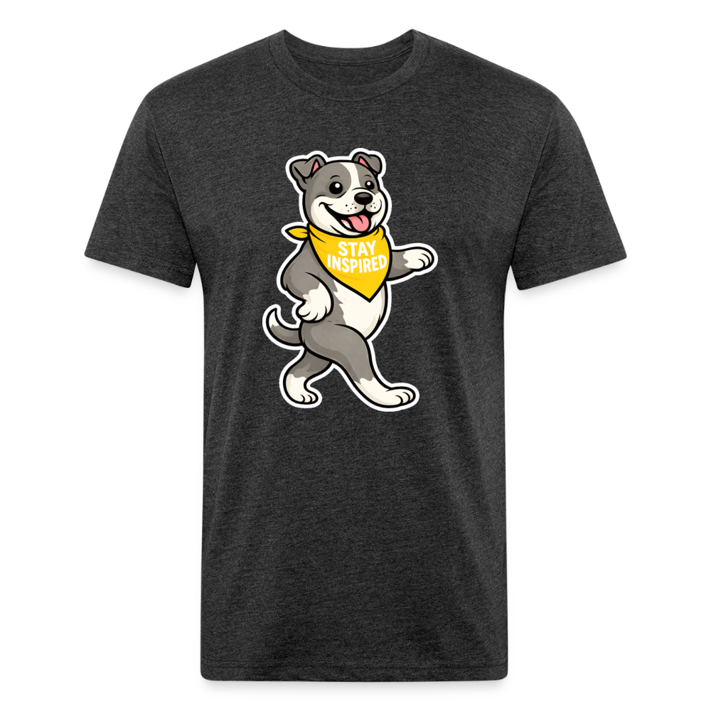 Dancing Pitbull Tee - heather black