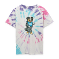 Dancing Aussie Kids Tie Dye T-Shirt - Pastel Spiral