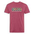 Dancing Aussie Tee - heather burgundy