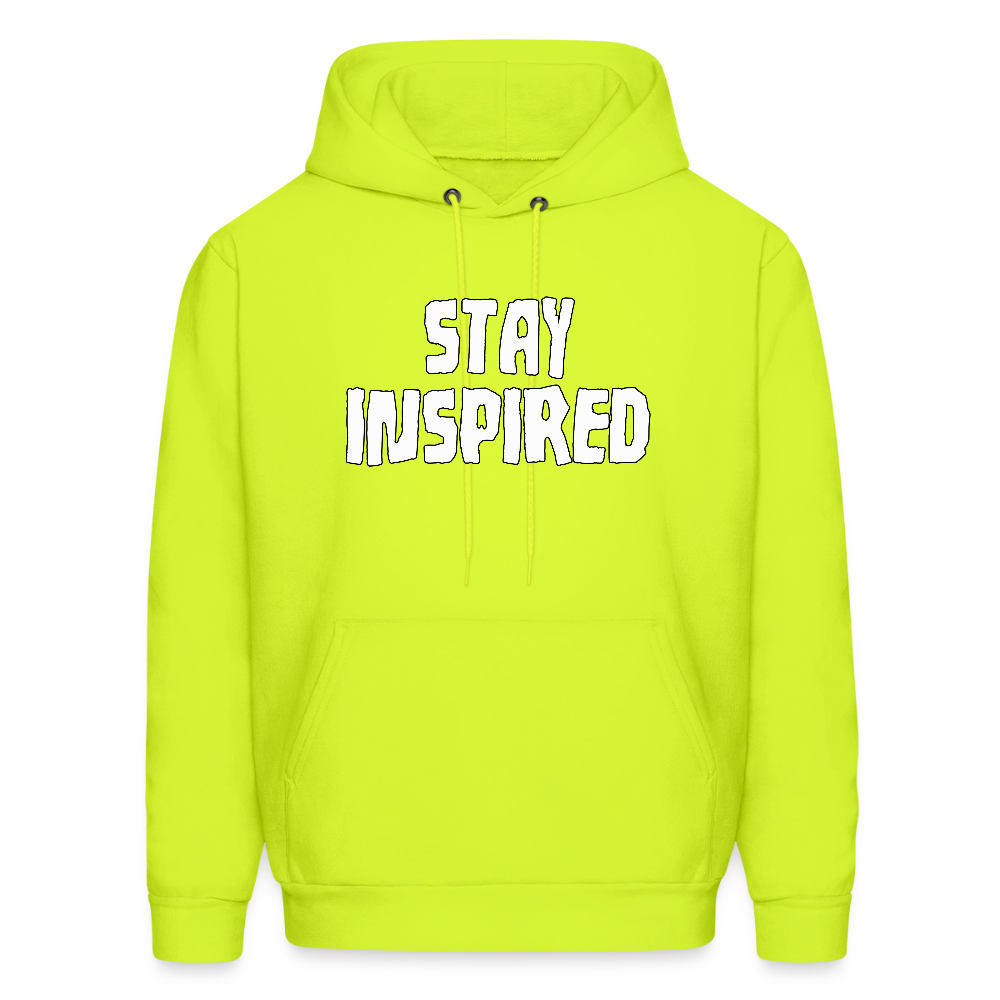 Stay Inspired Hoodie - safety green