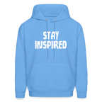Stay Inspired Hoodie - carolina blue