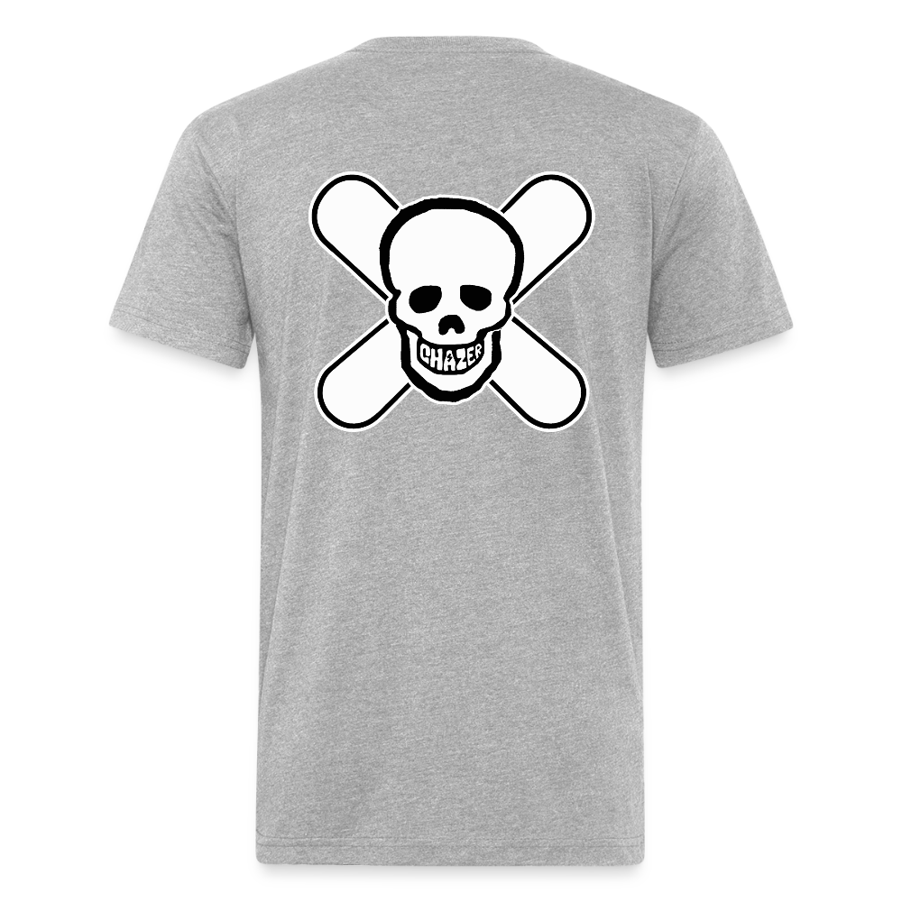 Skull & Snowboards Tee - heather gray