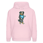 Dancing Aussie Hoodie - pale pink