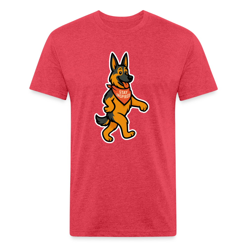 German Shepherd Tee - heather red