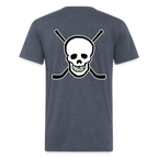 Skull and Hockey Sticks - heather navy