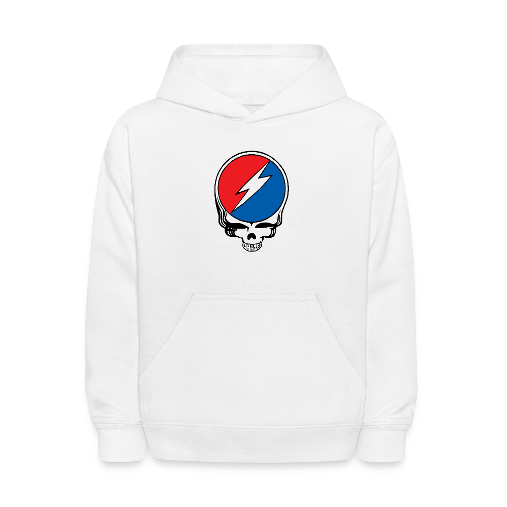 Grateful Skull Kids Hoodie - white