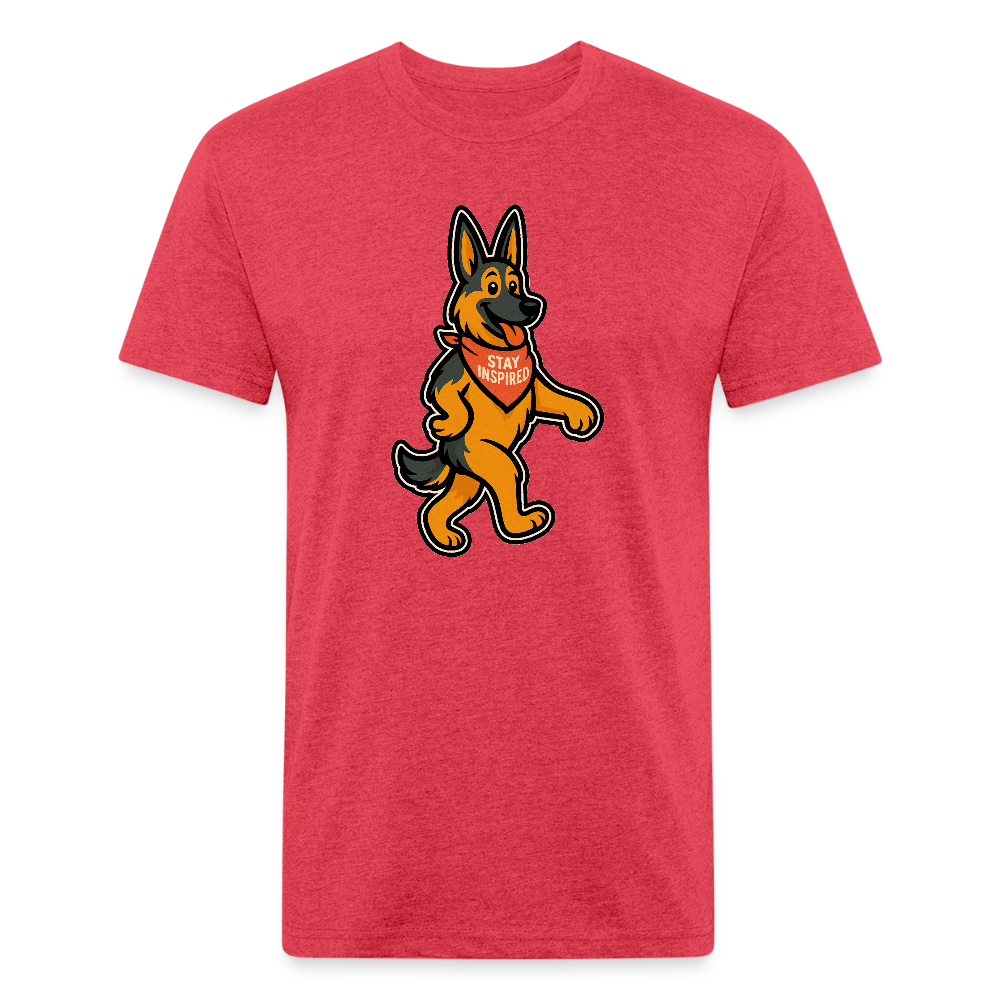 German Shepherd Tee - heather red