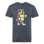Dancing Pitbull Tee - heather navy