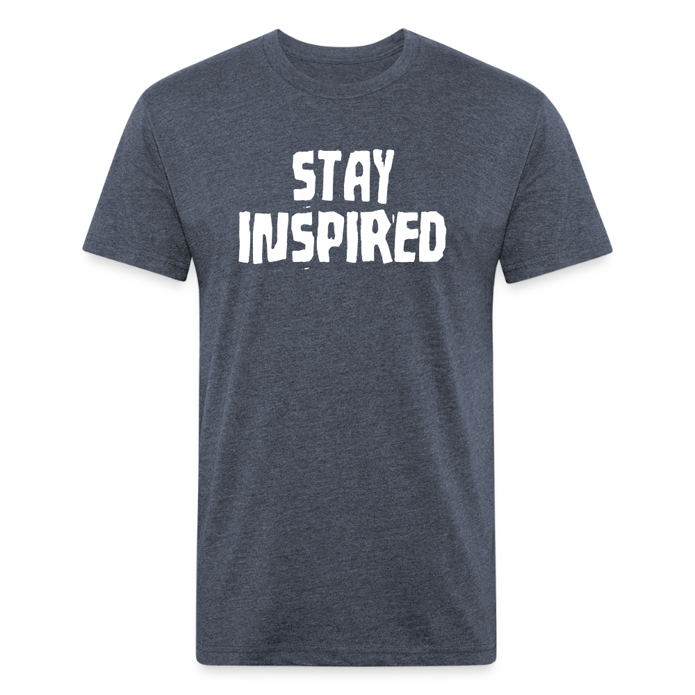 Stay Inspired Tee - heather navy