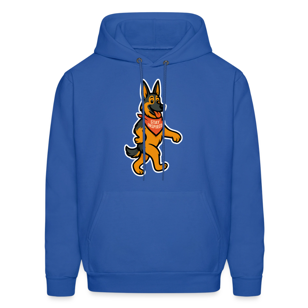Dancing German Shepherd Hoodie - royal blue