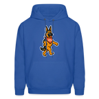 Dancing German Shepherd Hoodie - royal blue