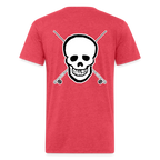 Skull & Rods Tee - heather red