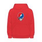 Grateful Skull Kids Hoodie - red
