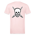 Skull & Surfboards Tee - blush pink 