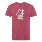 Explorer Tee - heather burgundy