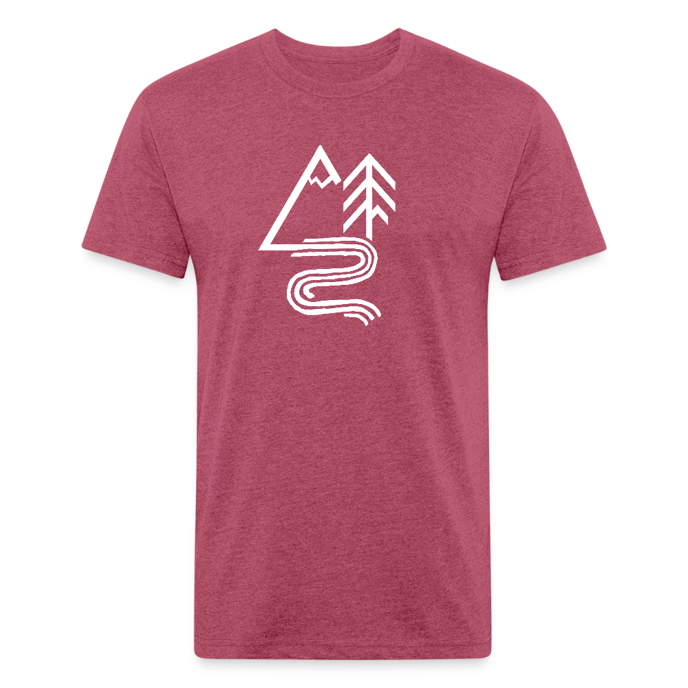 Explorer Tee - heather burgundy